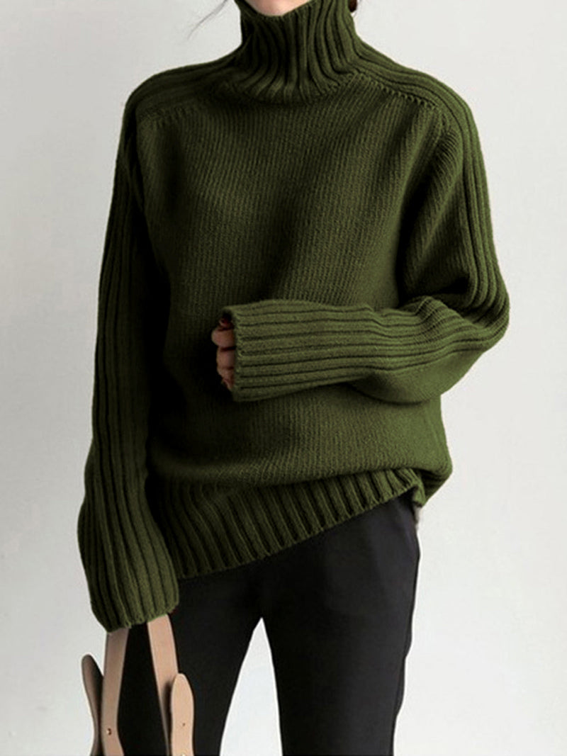 Classic Turtleneck for Women - Clara-Green-XS-State of Style