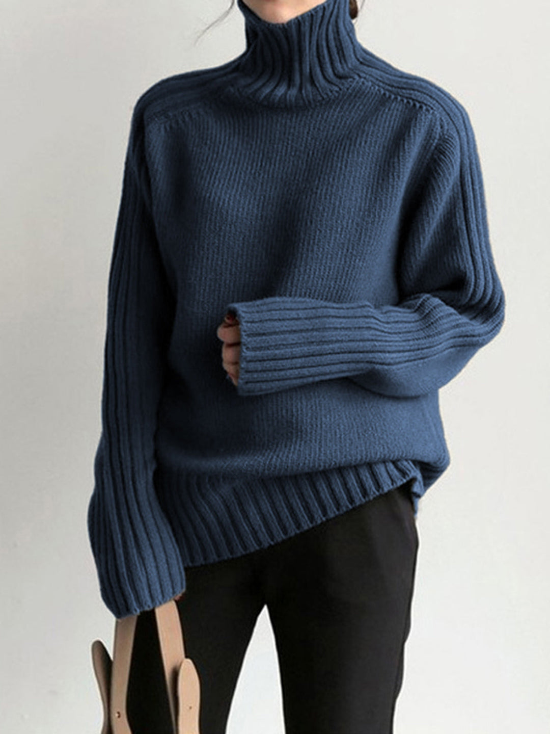 Classic Turtleneck for Women - Clara-Navy-XS-State of Style