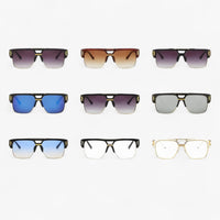 Classic Unisex Mirror Sunglasses – Lynor-Shiny Black-State of Style