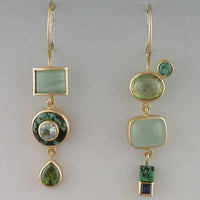 Classic Vintage Green Earrings - Elara-State of Style