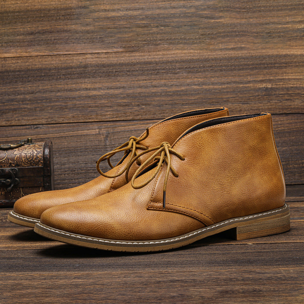 Classic Vintage Men's Shoes - Tobias-Dark Brown-5-State of Style