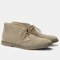 Classic Vintage Men's Shoes - Tobias-Suede Khaki-5-State of Style