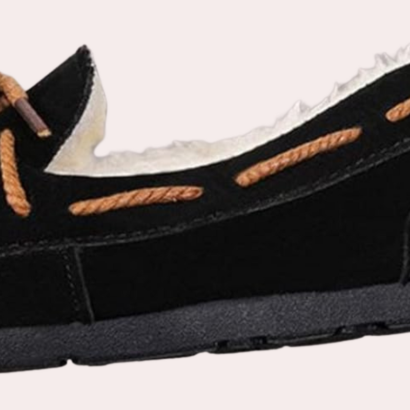 Classic Warm Ladies' Slippers - Selina-Black-3-State of Style