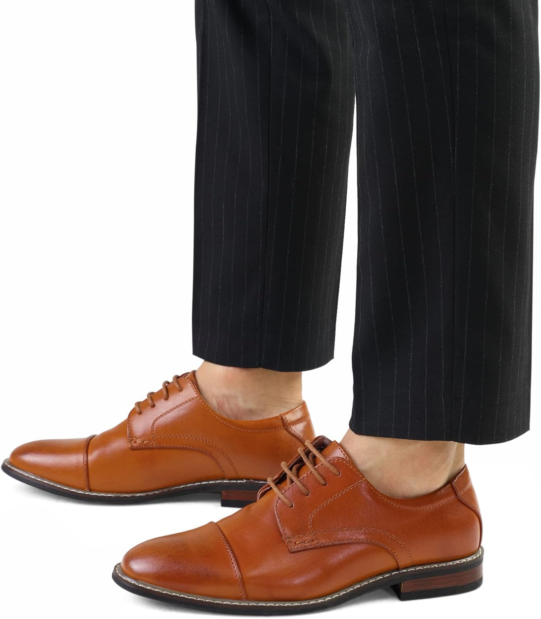 Classic Wingtip Men's Shoes - Victor-Black-6.5-State of Style