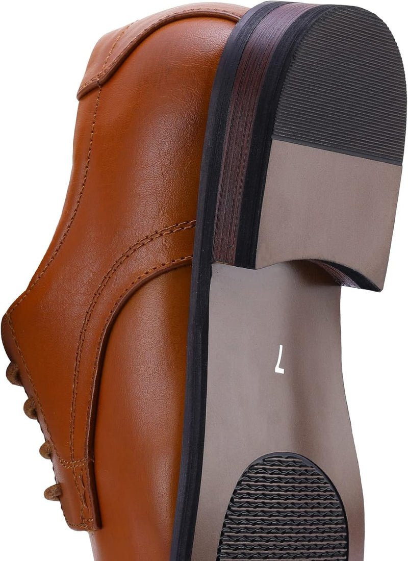 Classic Wingtip Men's Shoes - Victor-Black-6.5-State of Style