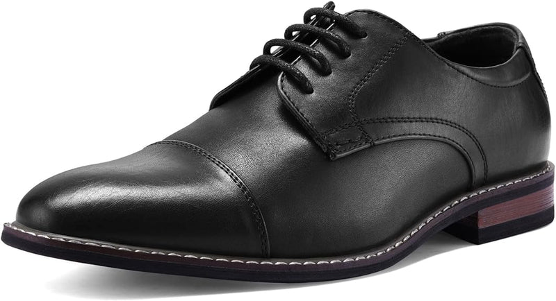 Classic Wingtip Men's Shoes - Victor-Black-6.5-State of Style