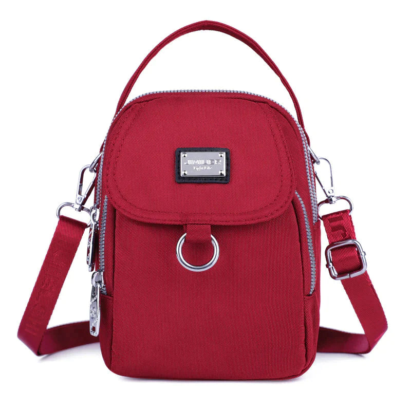 Classic Women's Bag with Ample Storage - Celeste-Red-State of Style