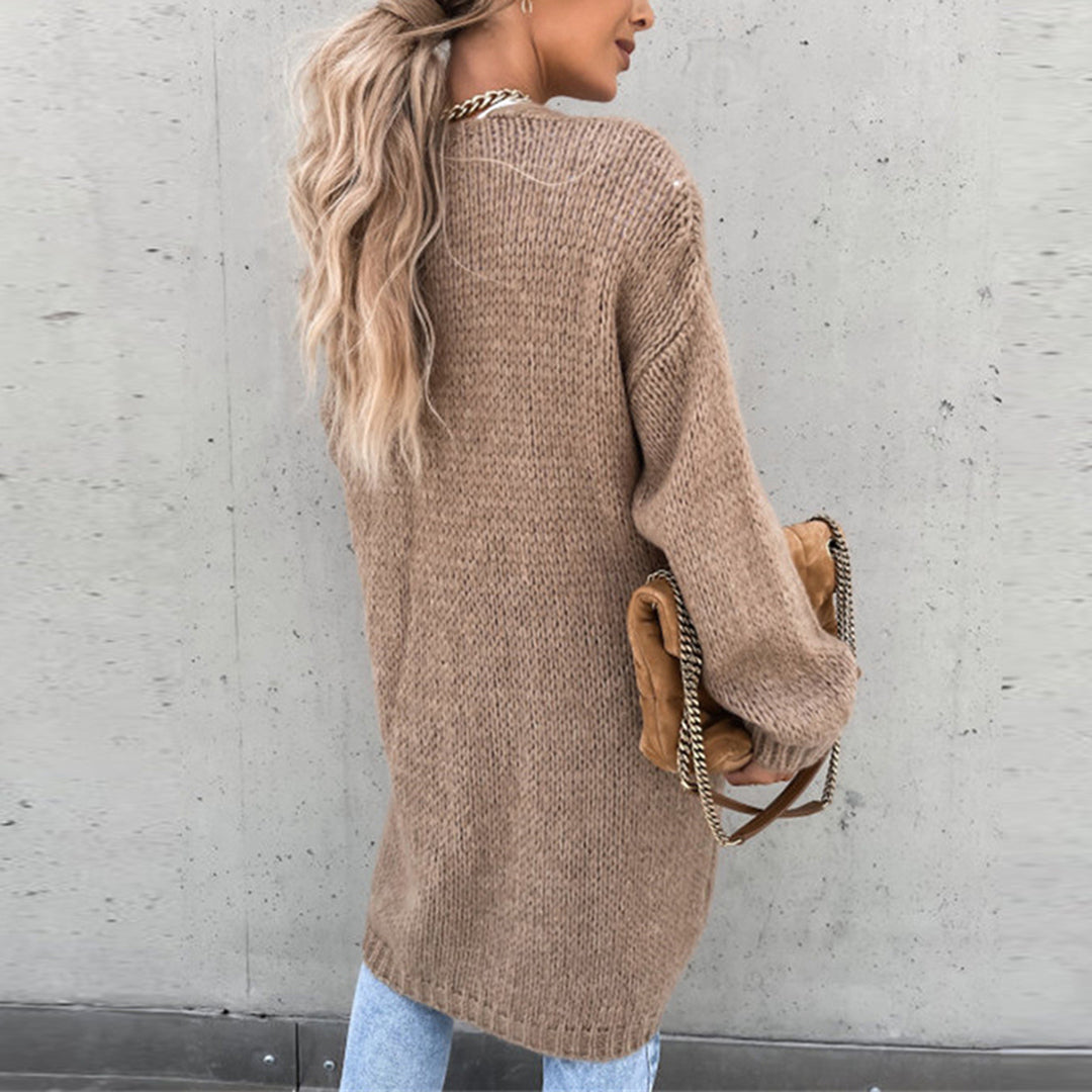 Classic Women's Cardigan - Camille-Beige-S-State of Style
