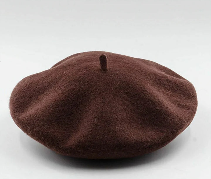 Classic Wool Beret - Marlene-Coffee-State of Style