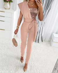 Claudia Evening Jumpsuit | Elegant, Stylish & Unique-Pink-S-State of Style