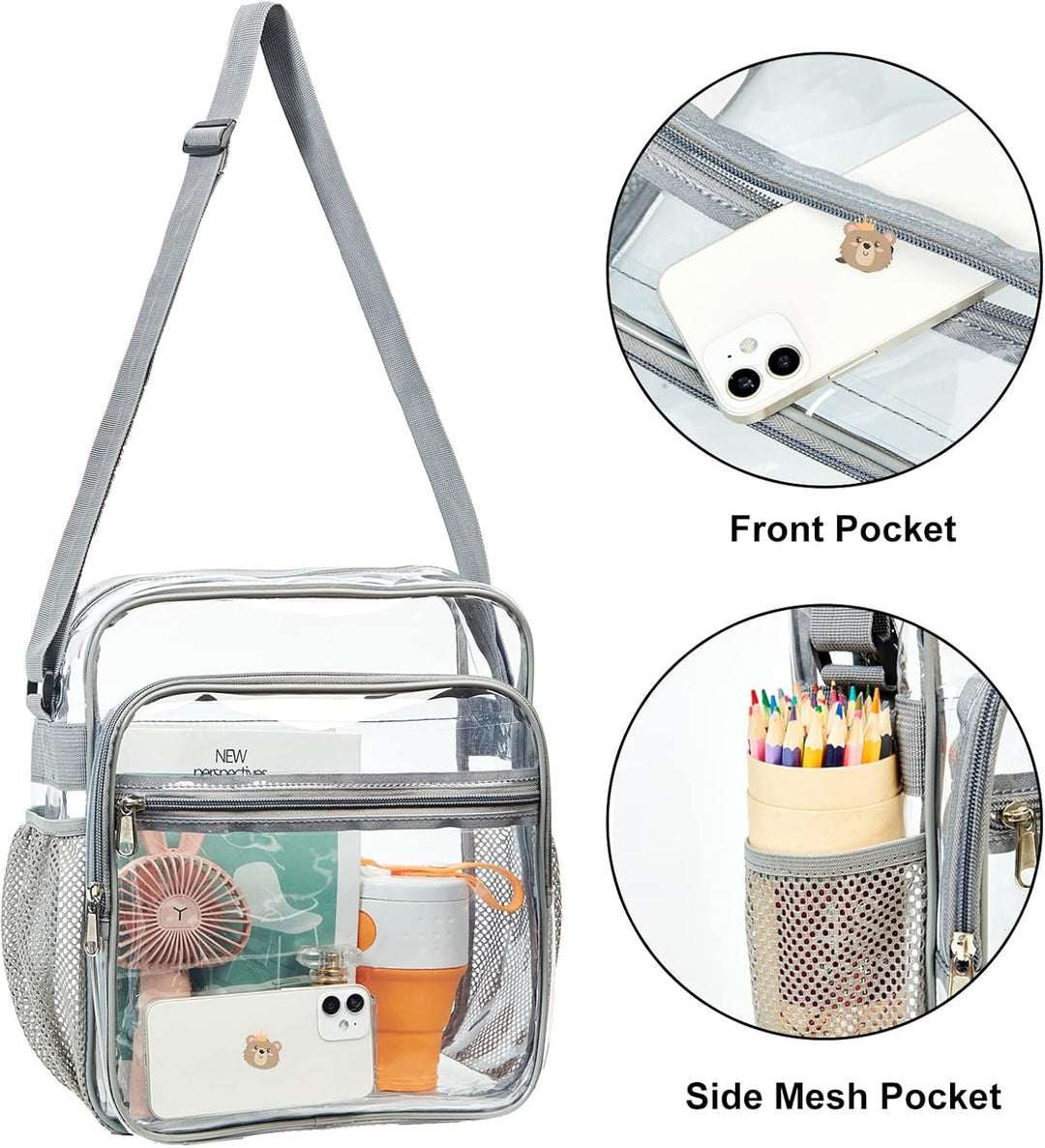 Clear Stadium Approved Crossbody Bag – Nova