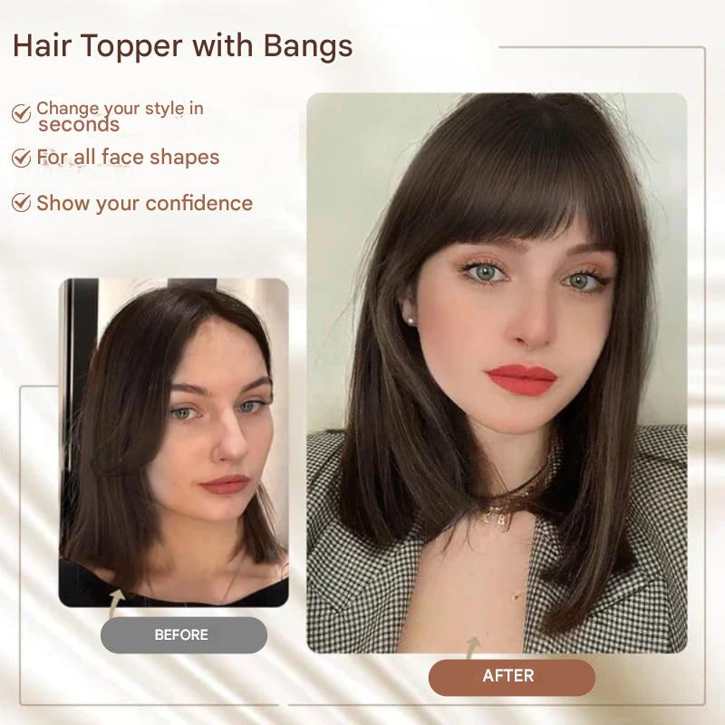 Clip-in Hair Piece with Bangs – Livia-01#-State of Style