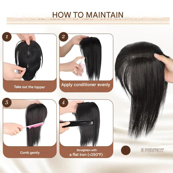 Clip-in Hair Piece with Bangs – Livia-01#-State of Style