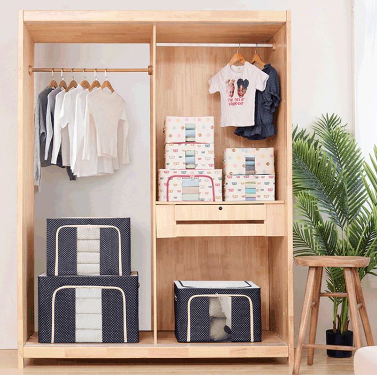 Clothes Storage Box | Space-Saving & Durable Organiser-Blue-State of Style