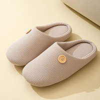 CloudStep Memory Foam Comfort Slippers-AU 4-5-Khaki-State of Style