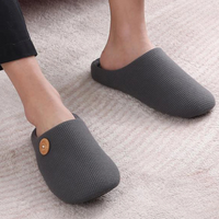 CloudStep Memory Foam Comfort Slippers-AU 4-5-Khaki-State of Style