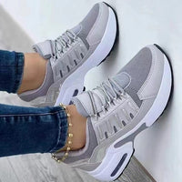 CloudStride Air | Casual Sneakers with Cushioned Heel for Women-Grey-3.5-State of Style