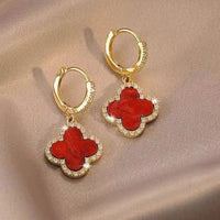 Clover Earrings - Clara-Red-State of Style