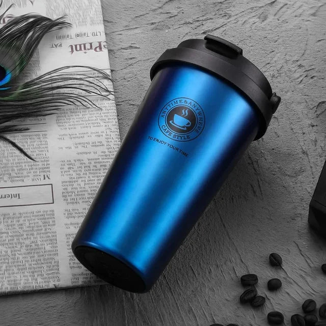 Coffee Travel Mug - ThermaSip-Dark blue-State of Style