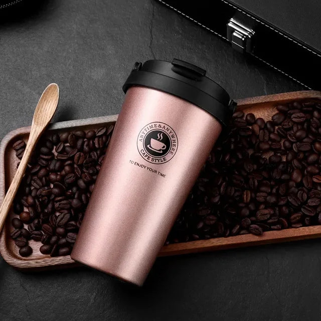 Coffee Travel Mug - ThermaSip-Rose gold-State of Style