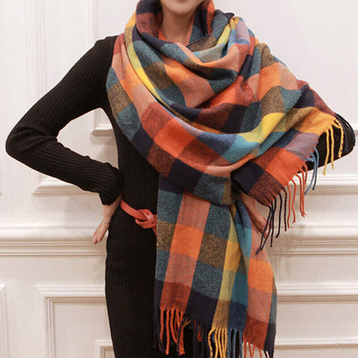 Coleen Cashmere Scarf | Soft & Stylish Winter Accessory-Rainbow 1-State of Style