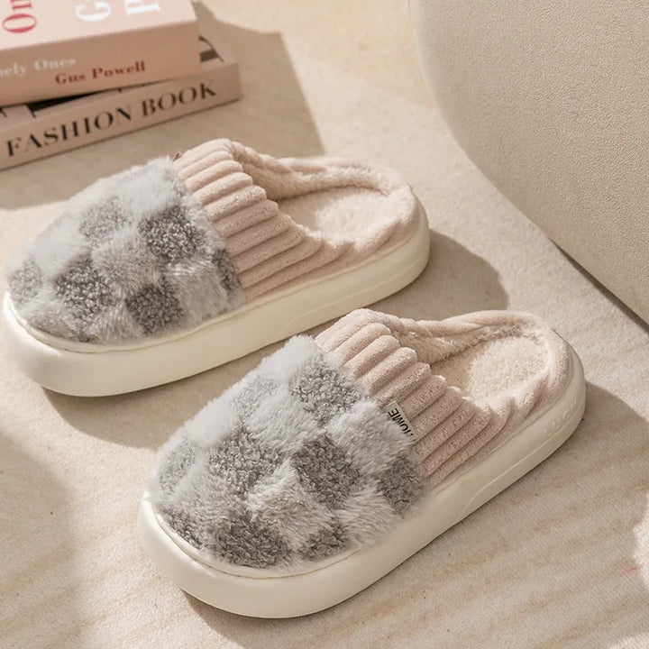 Coleen Indoor Slippers | Thick and Soft-Grey-7.5-8.0-State of Style