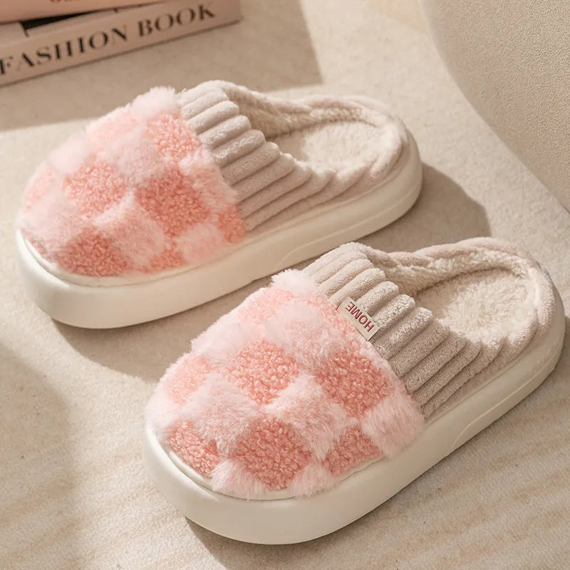 Coleen Indoor Slippers | Thick and Soft-Pink-4.5-5.0-State of Style