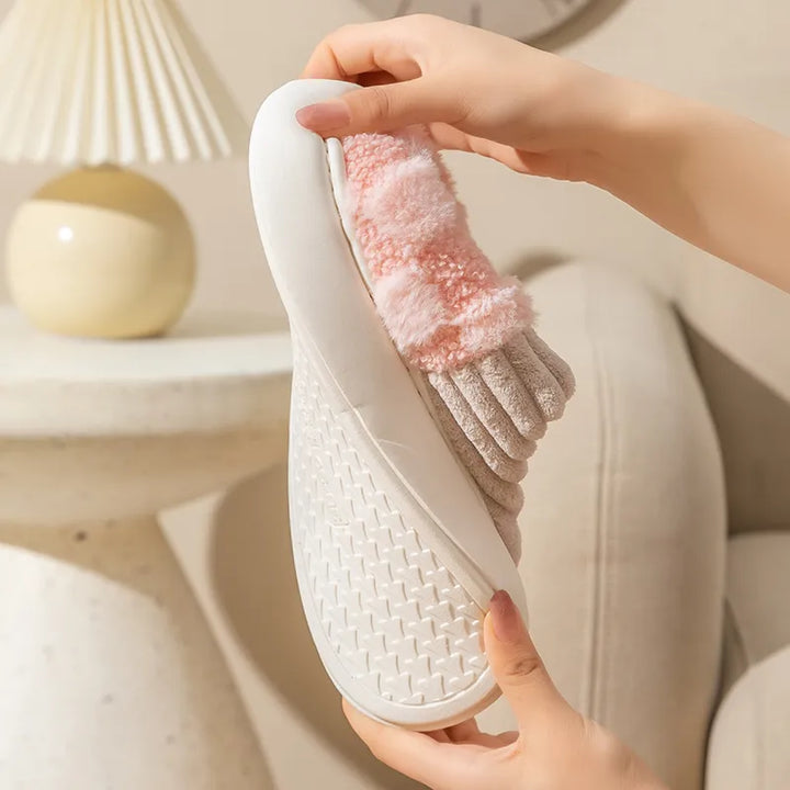 Coleen Indoor Slippers | Thick and Soft-White-4.5-5.0-State of Style