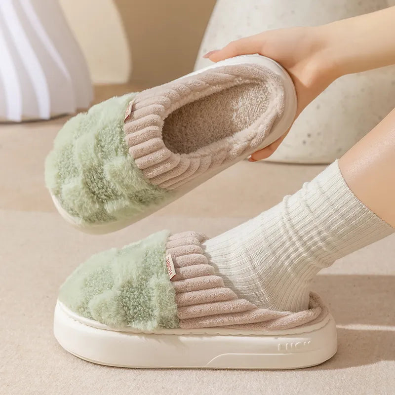 Coleen Indoor Slippers | Thick and Soft-White-4.5-5.0-State of Style