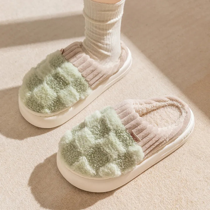 Coleen Indoor Slippers | Thick and Soft-White-4.5-5.0-State of Style