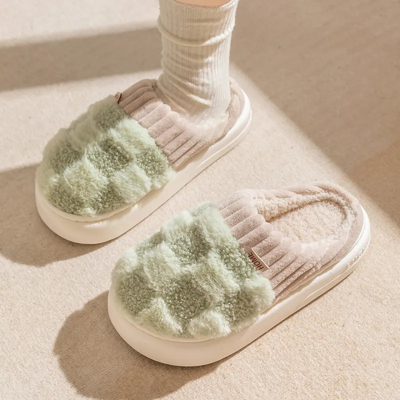 Coleen Indoor Slippers | Thick and Soft-White-4.5-5.0-State of Style