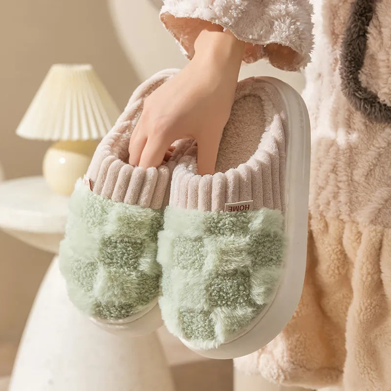 Coleen Indoor Slippers | Thick and Soft-White-4.5-5.0-State of Style