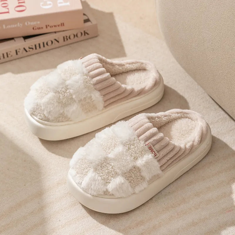 Coleen Indoor Slippers | Thick and Soft-White-4.5-5.0-State of Style