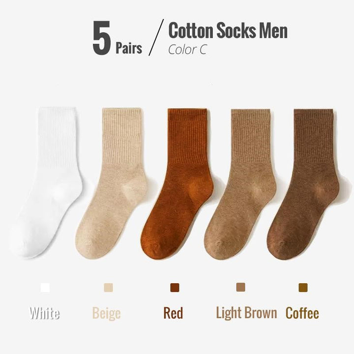 Colin Traditional Socks – 5-Pack Soft & Breathable Business Socks-Blue-State of Style