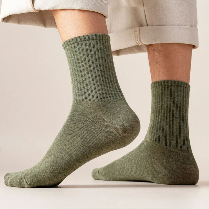 Colin Traditional Socks – 5-Pack Soft & Breathable Business Socks-Blue-State of Style