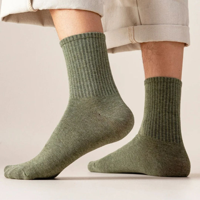 Colin Traditional Socks – 5-Pack Soft & Breathable Business Socks-Blue-State of Style