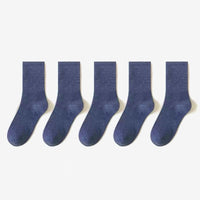 Colin Traditional Socks – 5-Pack Soft & Breathable Business Socks-Blue-State of Style