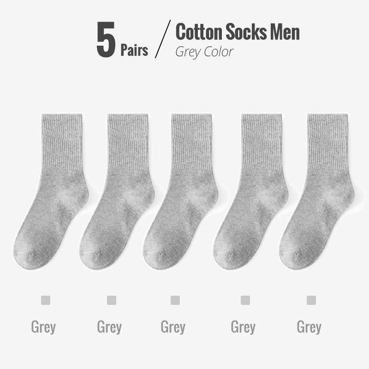 Colin Traditional Socks – 5-Pack Soft & Breathable Business Socks-Blue-State of Style