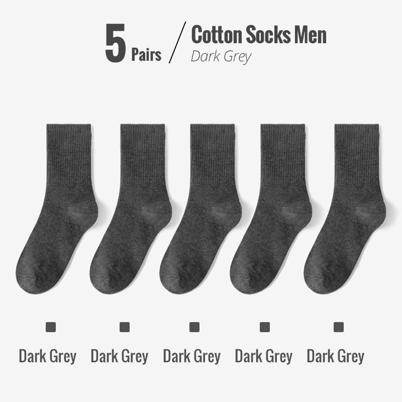 Colin Traditional Socks – 5-Pack Soft & Breathable Business Socks-Blue-State of Style