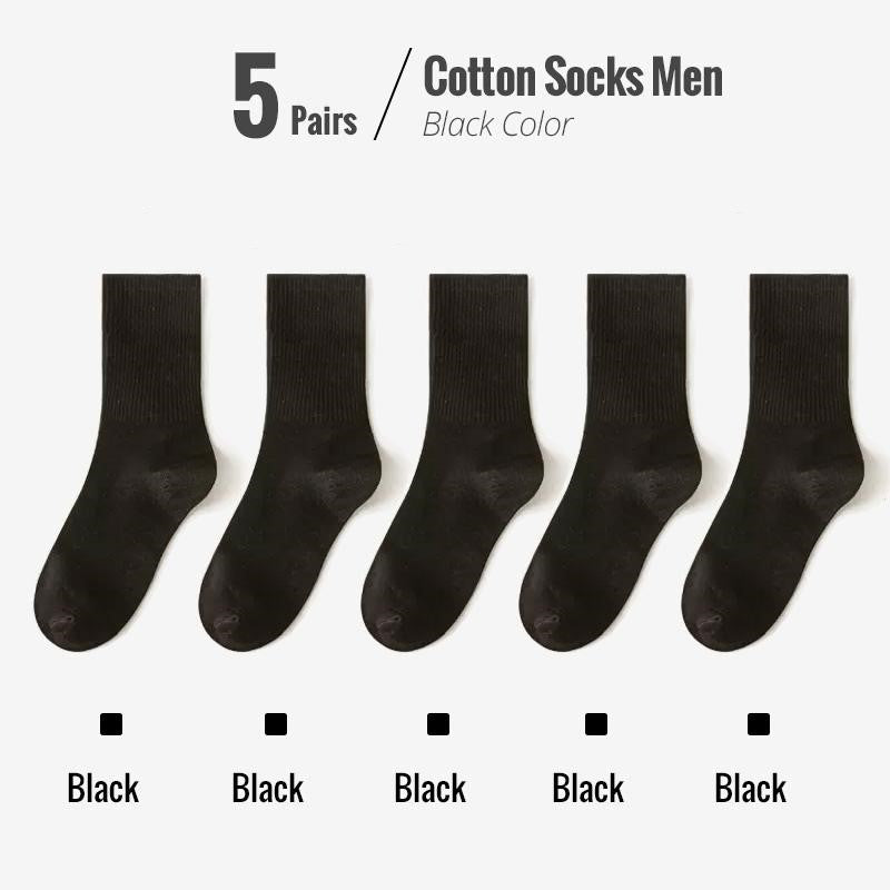 Colin Traditional Socks – 5-Pack Soft & Breathable Business Socks-Blue-State of Style