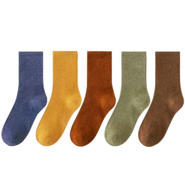 Colin Traditional Socks – 5-Pack Soft & Breathable Business Socks-Blue-State of Style