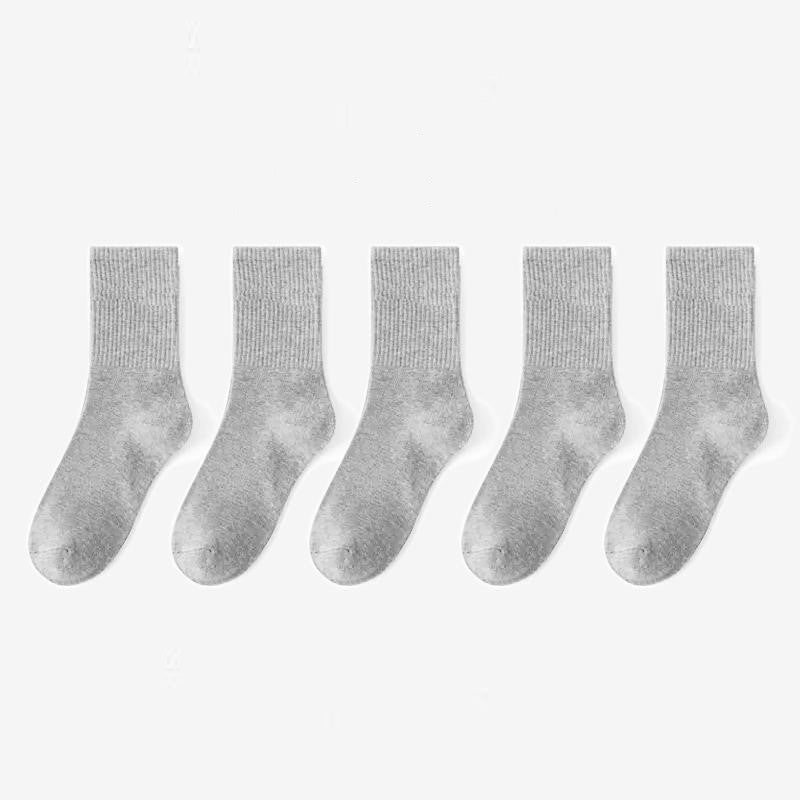 Colin Traditional Socks – 5-Pack Soft & Breathable Business Socks-Grey-State of Style