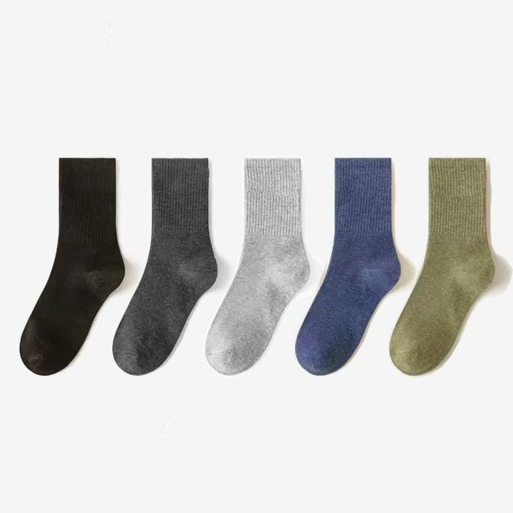 Colin Traditional Socks – 5-Pack Soft & Breathable Business Socks-Set A-State of Style