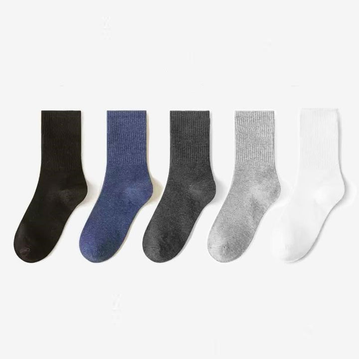 Colin Traditional Socks – 5-Pack Soft & Breathable Business Socks-Set D-State of Style