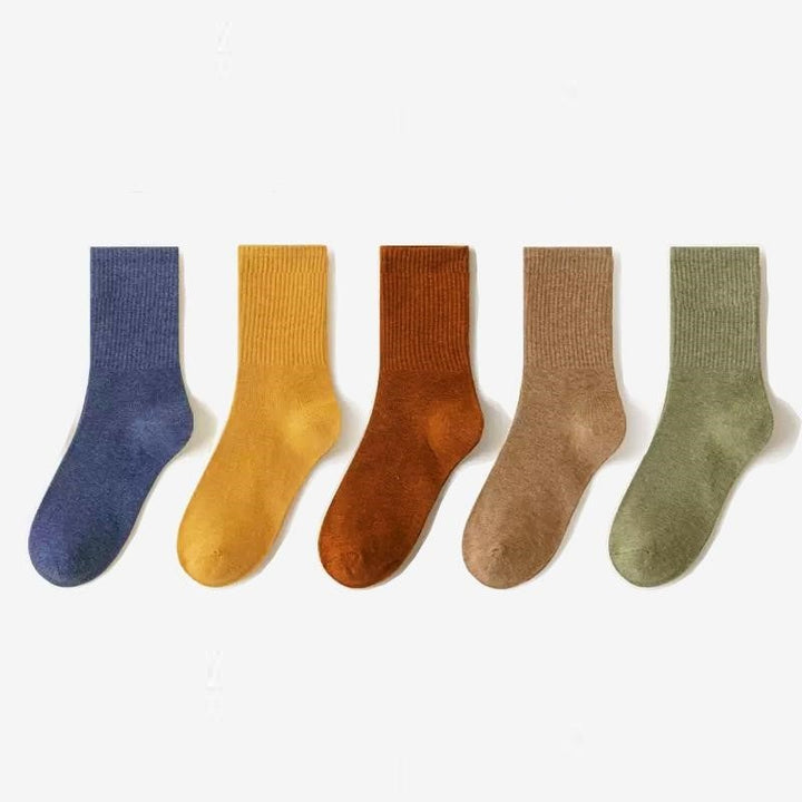 Colin Traditional Socks – 5-Pack Soft & Breathable Business Socks-Set E-State of Style