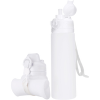 Collapsible 600 ml Silicone Water Bottle - Leakproof & BPA-free-Cloud-State of Style
