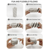 Collapsible Silicone Bottle – 610ml, Leak-proof & Portable-Black-State of Style