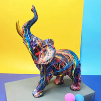 Colored Elephant Sculpture - ColorSplash-State of Style