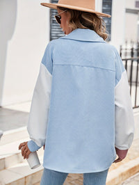 Colourful Blouse with Button Closure - Lina-Green/Pink-S-State of Style