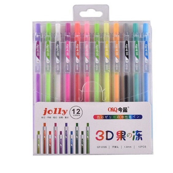 Colourful Gel Pen Set for Creative 3D Designs - 3D Art Pen Set-State of Style